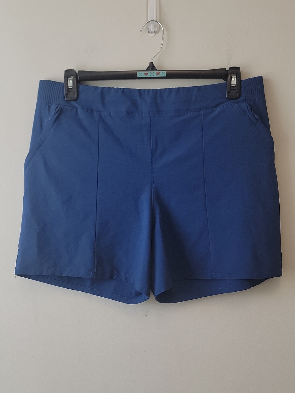 Columbia PFG Fishing Blue Athletic Mid-Rise Performance Gear Shorts